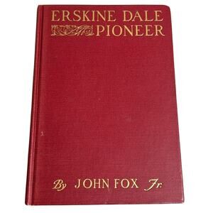 Antique Books- coffee table - red - 1920s- Erskine Dale Pioneer John Fox Jr